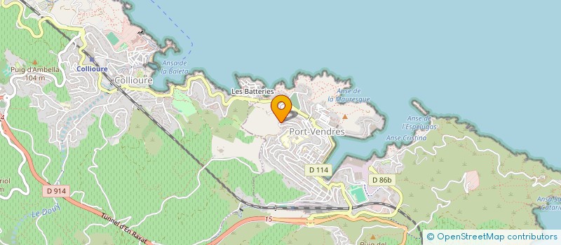 localisation de l'entreprise SOCIETE CIVILE IMMOBILIERE CALASY  PORT-VENDRES