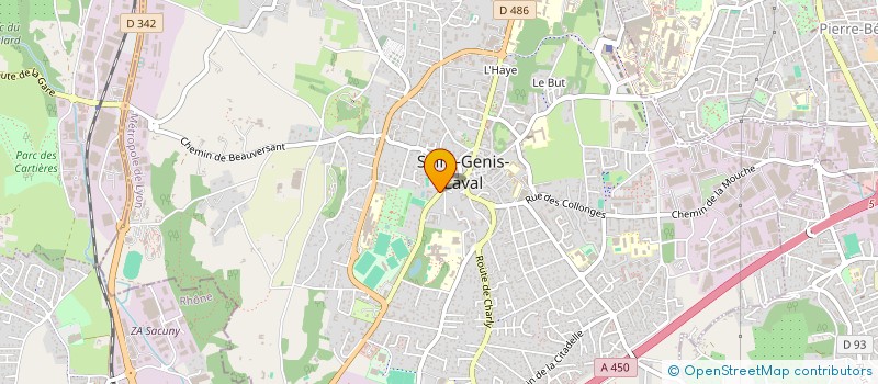 localisation de l'entreprise SOCIETE CIVILE IMMOBILIERE CALCIO GAUDINO PARK  SAINT-GENIS-LAVAL