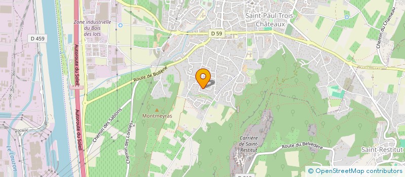 localisation de l'entreprise SOCIETE CIVILE IMMOBILIERE CALEB 26  SAINT-PAUL-TROIS-CHATEAUX