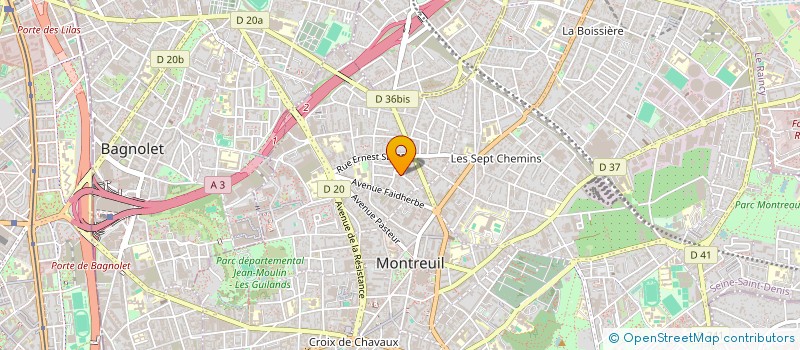 localisation de l'entreprise SOCIETE CIVILE IMMOBILIERE CALMETTE à MONTREUIL