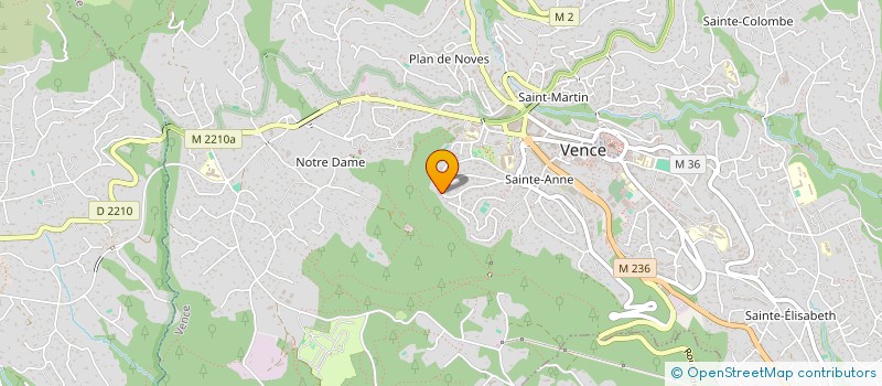 localisation de l'entreprise SOCIETE CIVILE IMMOBILIERE CALYPSO  VENCE