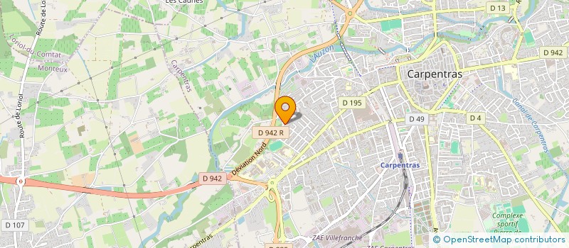 localisation de l'entreprise SOCIETE CIVILE IMMOBILIERE CANNELLE ET VANILLE  CARPENTRAS