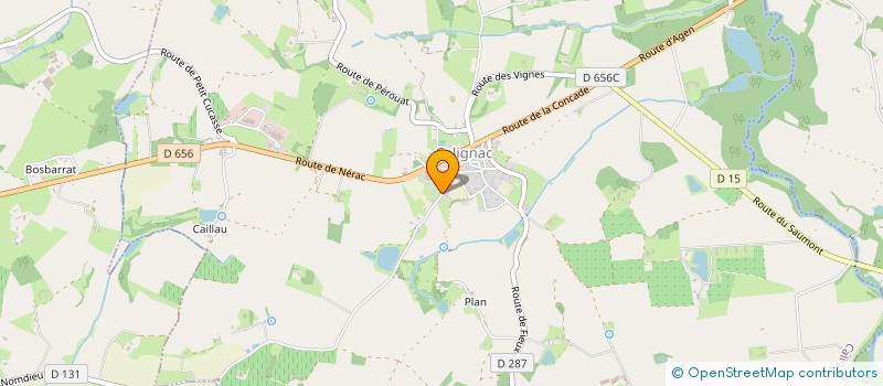 localisation de l'entreprise SOCIETE CIVILE IMMOBILIERE CANTELAUZETTE  NERAC
