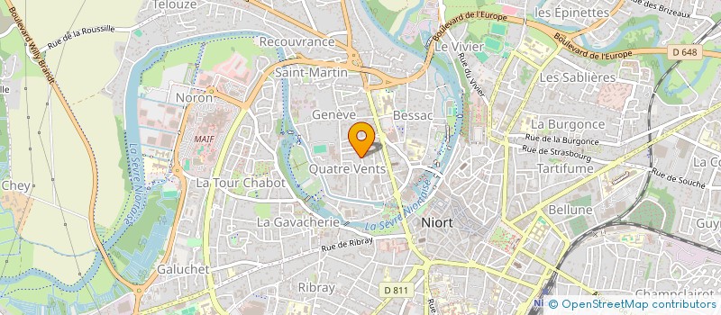 localisation de l'entreprise SOCIETE CIVILE IMMOBILIERE CAP 4A  NIORT