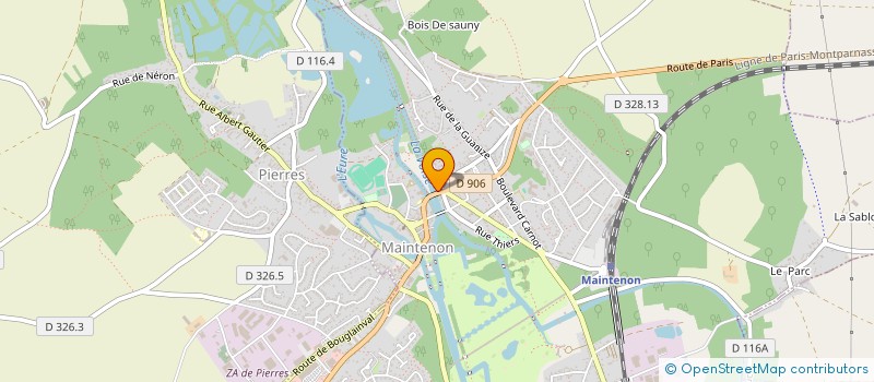 localisation de l'entreprise SOCIETE CIVILE IMMOBILIERE CARDET  MAINTENON