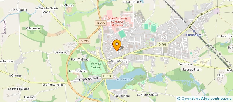 localisation de l'entreprise SOCIETE CIVILE IMMOBILIERE CARLINETTE  COMBOURG