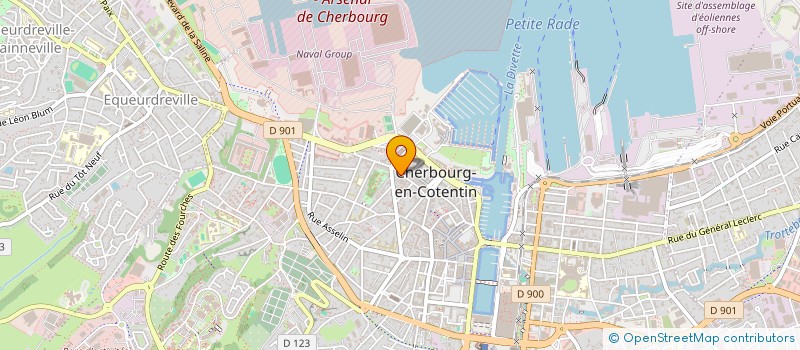 localisation de l'entreprise SOCIETE CIVILE IMMOBILIERE CARNOT BECQUEREL II à CHERBOURG-EN-COTENTIN