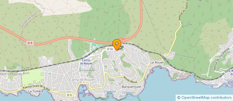 localisation de l'entreprise SOCIETE CIVILE IMMOBILIERE CARONICO  CARRY-LE-ROUET