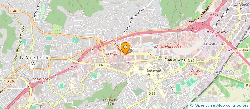 localisation de l'entreprise SOCIETE CIVILE IMMOBILIERE CASAJU 2 EM à LA VALETTE-DU-VAR