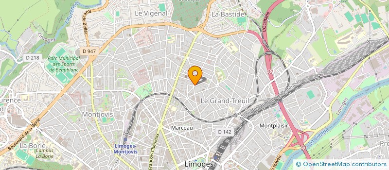 localisation de l'entreprise SOCIETE CIVILE IMMOBILIERE CASH à LIMOGES