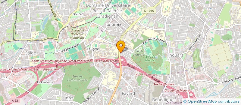 localisation de l'entreprise SOCIETE CIVILE IMMOBILIERE CASSIN  TALENCE