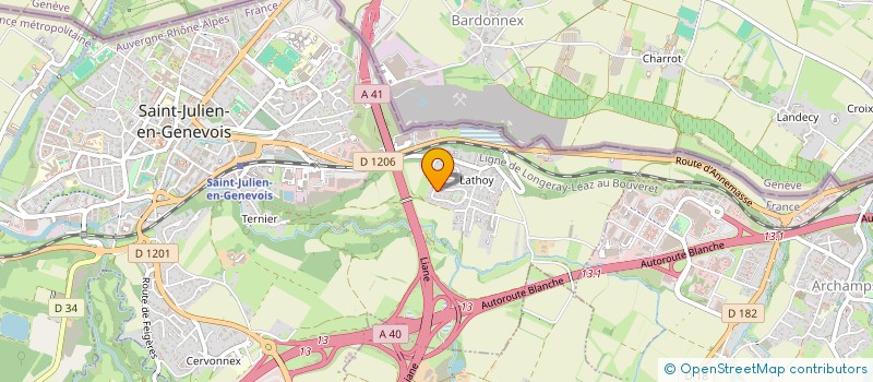 localisation de l'entreprise SOCIETE CIVILE IMMOBILIERE CASTEL 28  SAINT-JULIEN-EN-GENEVOIS