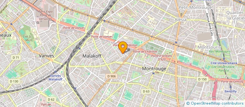 localisation de l'entreprise SOCIETE CIVILE IMMOBILIERE CASTEL HAOUT  MALAKOFF