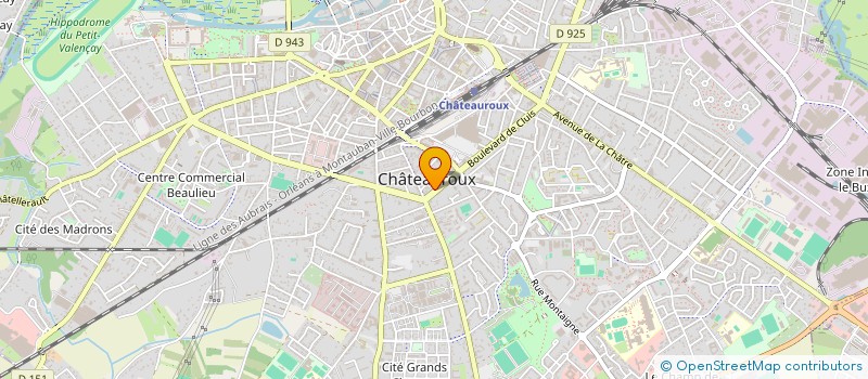 localisation de l'entreprise SOCIETE CIVILE IMMOBILIERE CASTELIMMO à CHATEAUROUX