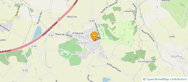 localisation de l'entreprise SOCIETE CIVILE IMMOBILIERE CASTRO  FLORENTIN