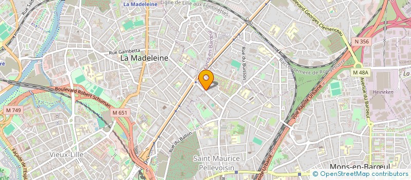 localisation de l'entreprise SOCIETE CIVILE IMMOBILIERE CAU-LE BOSSE à LILLE