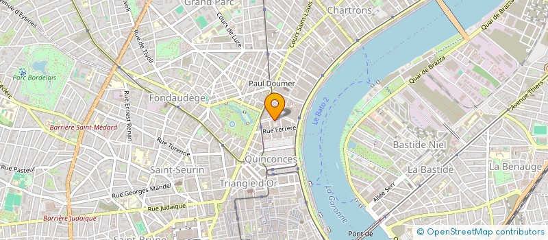 localisation de l'entreprise SOCIETE CIVILE IMMOBILIERE CAZIEL  BORDEAUX