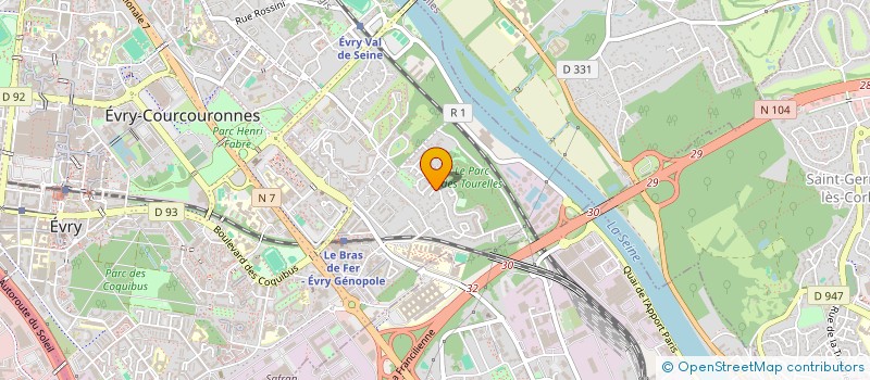 localisation de l'entreprise SOCIETE CIVILE IMMOBILIERE CBJ AZUR à EVRY-COURCOURONNES