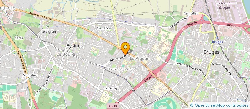 localisation de l'entreprise SOCIETE CIVILE IMMOBILIERE CEBAB  EYSINES