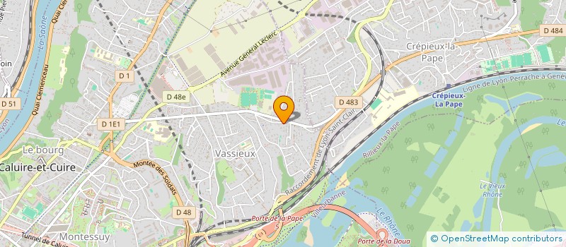 localisation de l'entreprise SOCIETE CIVILE IMMOBILIERE CEGIDEFIS  CALUIRE-ET-CUIRE