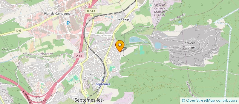 localisation de l'entreprise SOCIETE CIVILE IMMOBILIERE CENTRE MEDICAL NOTRE DAME LIMITE à SEPTEMES LES VALLONS