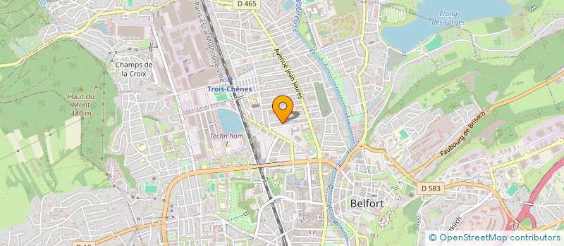 localisation de l'entreprise SOCIETE CIVILE IMMOBILIERE CEZANNE ONE  BELFORT