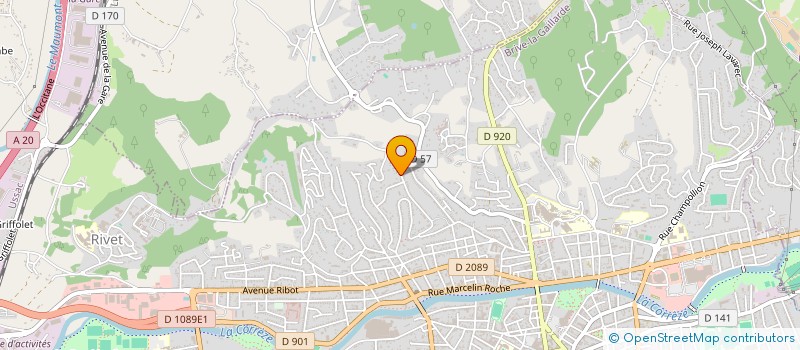 localisation de l'entreprise SOCIETE CIVILE IMMOBILIERE CGML  BRIVE-LA-GAILLARDE