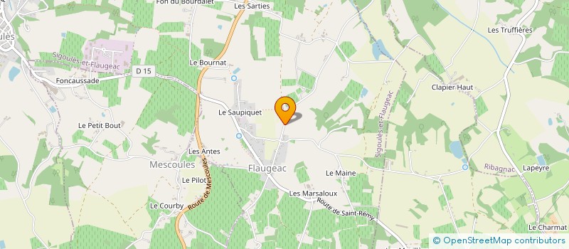 localisation de l'entreprise SOCIETE CIVILE IMMOBILIERE CHABERT GRANGE NEUVE  SIGOULES-ET-FLAUGEAC
