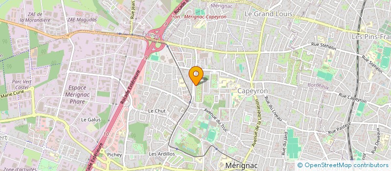 localisation de l'entreprise SOCIETE CIVILE IMMOBILIERE CHABOURG  MERIGNAC