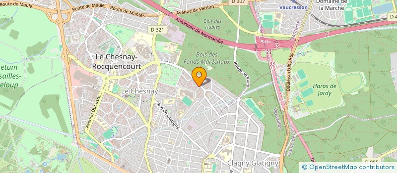 localisation de l'entreprise SOCIETE CIVILE IMMOBILIERE CHADEUCHE  LE CHESNAY-ROCQUENCOURT