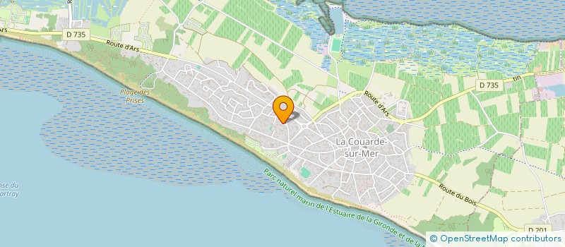 localisation de l'entreprise SOCIETE CIVILE IMMOBILIERE CHAMARRE  LA COUARDE-SUR-MER