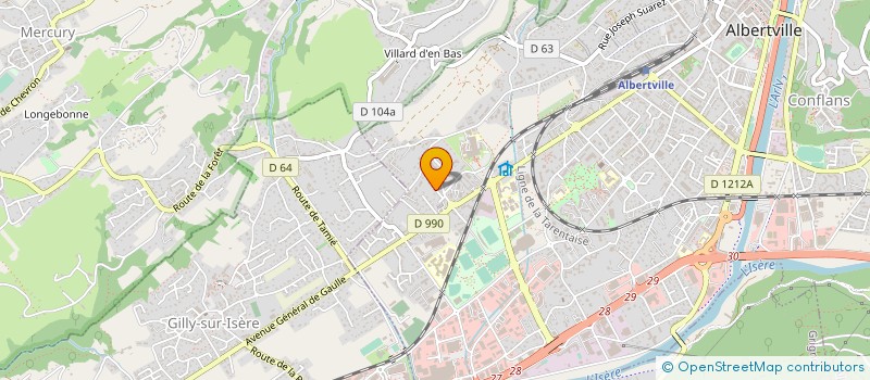 localisation de l'entreprise SOCIETE CIVILE IMMOBILIERE CHAMP DE LA BARRE ET PAR ABREVIATION S.C.I CHAMP DE LA BARRE  ALBERTVILLE