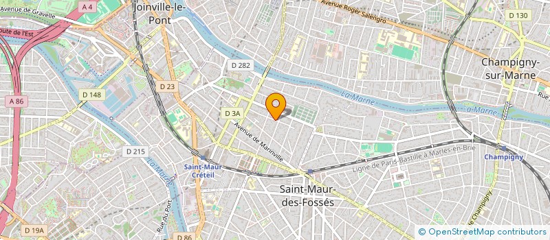 localisation de l'entreprise SOCIETE CIVILE IMMOBILIERE CHAMPAGNE à SAINT-MAUR-DES-FOSSES