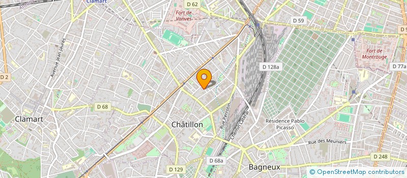 localisation de l'entreprise SOCIETE CIVILE IMMOBILIERE CHANROIT  CHATILLON