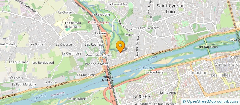 localisation de l'entreprise SOCIETE CIVILE IMMOBILIERE CHANTOISEAU OCEAN  SAINT-CYR-SUR-LOIRE