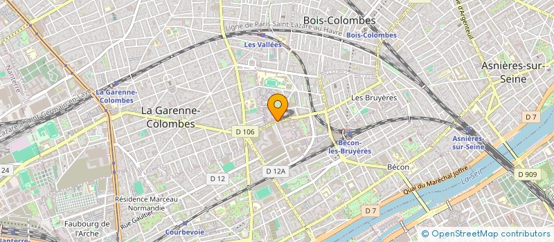 localisation de l'entreprise SOCIETE CIVILE IMMOBILIERE CHARLES HERMITE à BOIS-COLOMBES