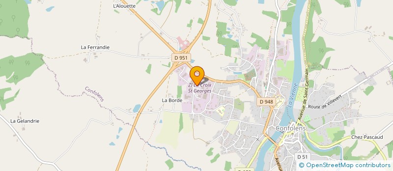 localisation de l'entreprise SOCIETE CIVILE IMMOBILIERE CHARLII  CONFOLENS