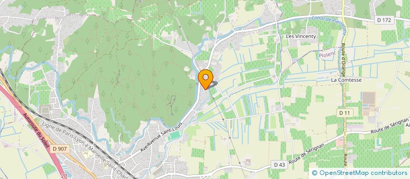 localisation de l'entreprise SOCIETE CIVILE IMMOBILIERE CHASSAGNE RENOVATION  PIOLENC