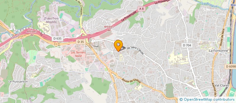 localisation de l'entreprise SOCIETE CIVILE IMMOBILIERE CHAXIS à ANTIBES