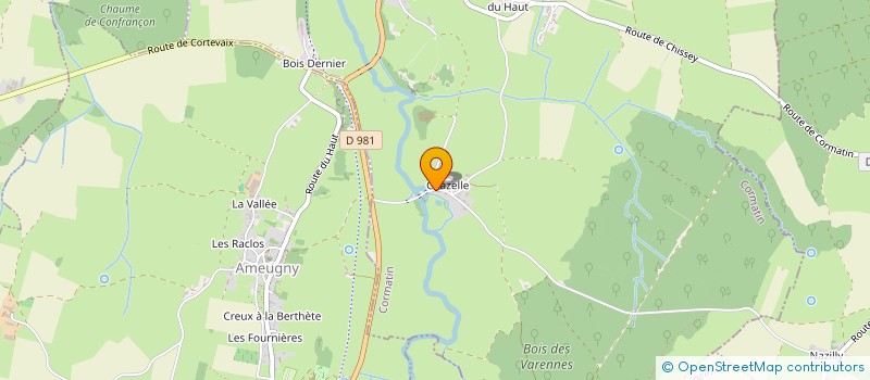 localisation de l'entreprise SOCIETE CIVILE IMMOBILIERE CHAZEUX  CHISSEY-LES-MACON