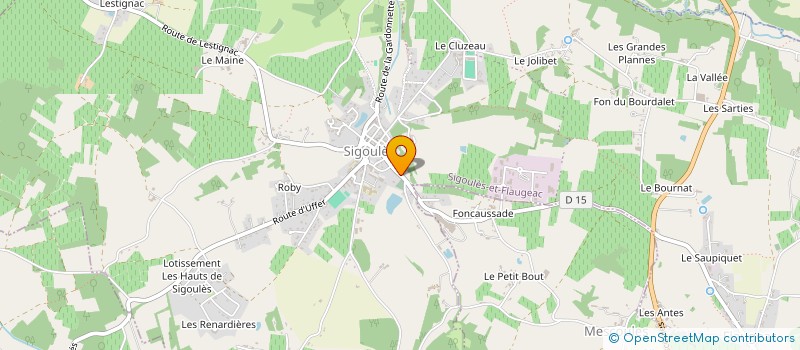 localisation de l'entreprise SOCIETE CIVILE IMMOBILIERE CHENE ET FRENE  SIGOULES-ET-FLAUGEAC