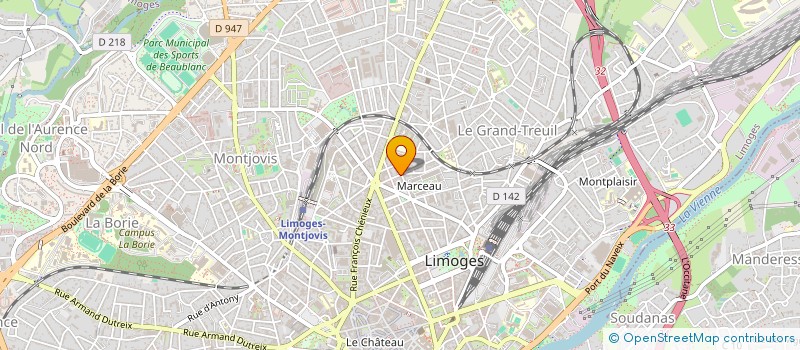 localisation de l'entreprise SOCIETE CIVILE IMMOBILIERE CHENERAILLES (IMMO-INOV) à LIMOGES