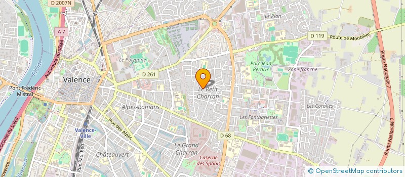 localisation de l'entreprise SOCIETE CIVILE IMMOBILIERE CHENOUARD à VALENCE
