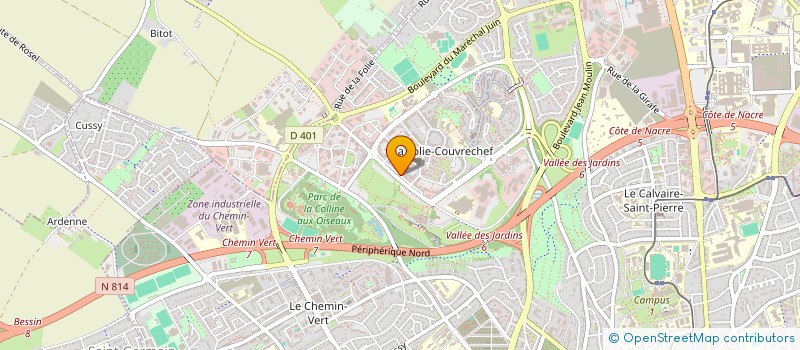 localisation de l'entreprise SOCIETE CIVILE IMMOBILIERE CHICOUFS  CAEN