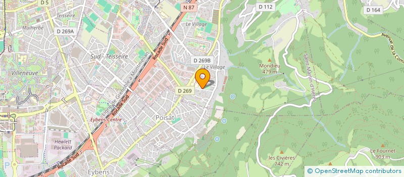 localisation de l'entreprise SOCIETE CIVILE IMMOBILIERE CHOUMAL  SAINT-MARTIN-D'HERES