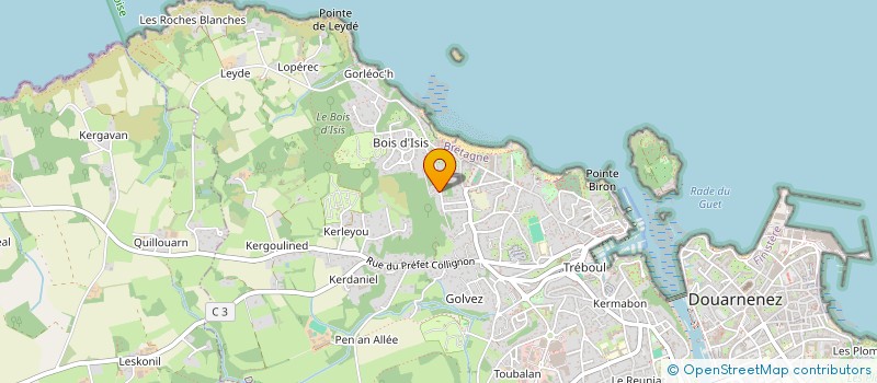 localisation de l'entreprise SOCIETE CIVILE IMMOBILIERE CHRISPASS  DOUARNENEZ