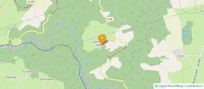 localisation de l'entreprise SOCIETE CIVILE IMMOBILIERE CHRISTAL  SAINT PRIVAT D'ALLIER