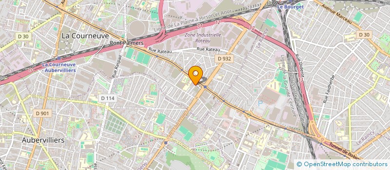 localisation de l'entreprise SOCIETE CIVILE IMMOBILIERE CICERON à LA COURNEUVE