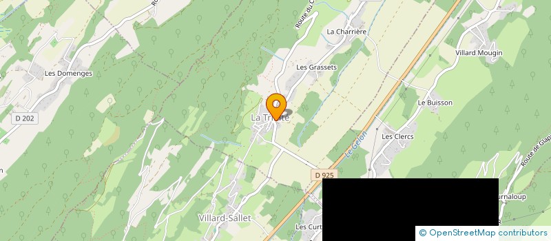 localisation de l'entreprise SOCIETE CIVILE IMMOBILIERE CIFAC  VILLARD-SALLET