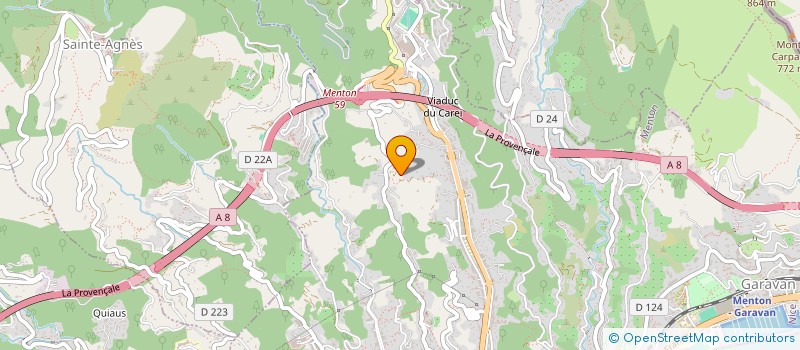 localisation de l'entreprise SOCIETE CIVILE IMMOBILIERE CIMAG à MENTON